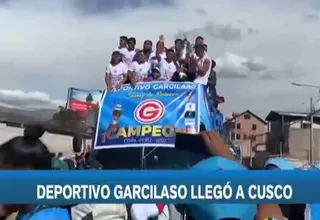 Deportivo Garcilaso llegó a Cusco tras histórico ascenso a la Liga 1