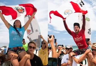 Daniella Rosas y Miguel Tudela campeones en torneo de surf en Brasil