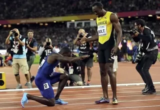 Gatlin le arruinó la despedida a Usain Bolt y es campeón de 100 metros