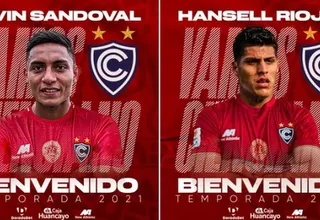 Cienciano anunció a Kevin Sandoval y Hansell Riojas como refuerzos para el 2021