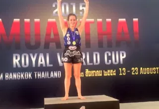María Paula Buzaglo se coronó campeona mundial de Muay Thai