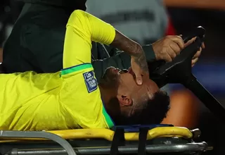 Neymar sufrió rotura de ligamento y de menisco de la rodilla izquierda