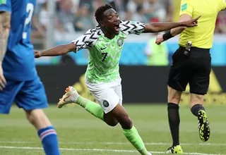 Nigeria venció 2-0 a Islandia y permanece con vida en Rusia 2018