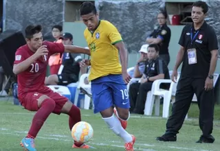 Perú quedó fuera del Sudamericano Sub 17 tras caer goleado ante Brasil