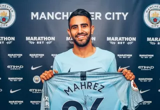 Riyad Mahrez firmó por cinco años con el Manchester City