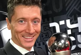 Lewandowski ganó el premio The Best al mejor jugador por segundo año consecutivo