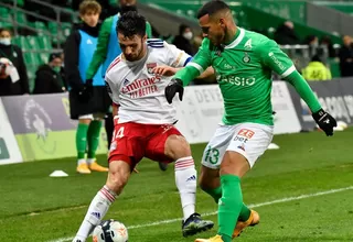 Miguel Trauco fue titular en la derrota por 5-0 de Saint-Étienne ante Lyon