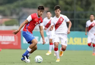 Selección peruana Sub-20 cayó 2-1 con Chile en amistoso en Brasil