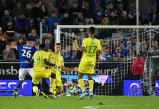 Sin Cristian Benavente, Nantes cayó 2-1 ante el Estrasburgo por la Ligue 1