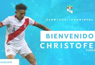 Sporting Cristal anunció el fichaje de Christofer Gonzales por 4 años