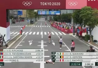 Tokio 2020: Christian Pacheco terminó la maratón olímpica en el puesto 60
