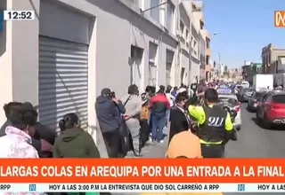 [VIDEO] Largas colas en Arequipa por una entrada para la final Melgar vs. Alianza Lima