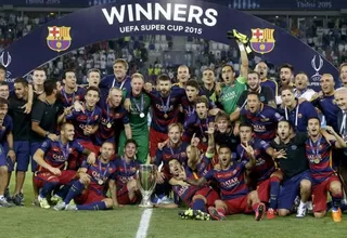 Barcelona venció 5-4 al Sevilla y ganó la Supercopa de Europa