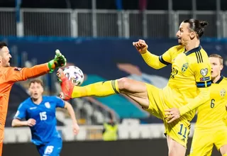 Zlatan Ibrahimovic dio asistencia de taco en el 3-0 de Suecia a Kosovo