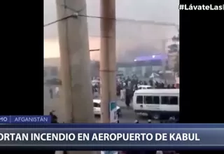 Reportan un incendio en el aeropuerto de Kabul
