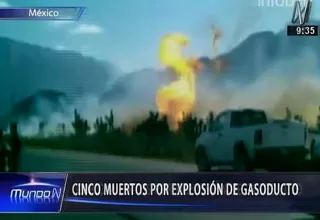 Al menos 5 muertos por incendio en gasoducto de Pemex en el norte de México