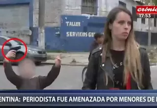 Argentina: periodista fue amenazada en vivo por un niño con pistola
