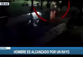 Argentina: Un rayo cayó sobre un hombre y sobrevivió