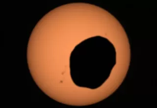 Así se ve un eclipse solar en Marte