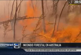 Australia: incendio forestal dejó decenas de pérdidas 