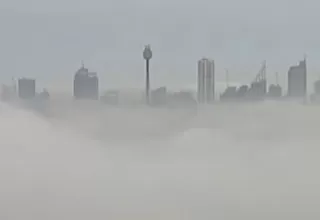 Australia: intensa niebla cubrió Sydney el último sábado