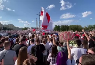 Bielorrusia: Decenas de miles protestan contra el gobierno de Alexandre Lukashenko