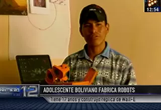 Bolivia: adolescente de 17 años es considerado genio por crear robots 