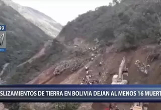 Bolivia: al menos 16 muertos por deslizamientos de tierra