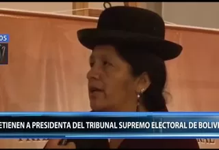 Bolivia: Policía detiene a presidenta del Tribunal Supremo Electoral por orden de Fiscalía