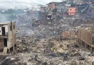 Brasil: incendio destruyó al menos 600 viviendas en Manaos