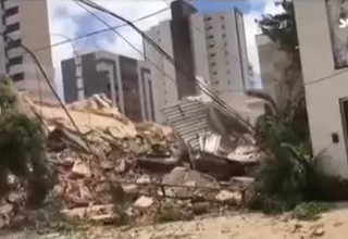 Brasil: al menos 2 muertos y 9 desaparecidos tras derrumbe de edificio de 7 pisos