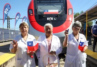 Chile inauguró el tren más rápido de Sudamérica