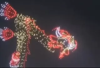 China: Miles de drones formaron un dragón durante festival