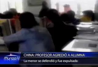 China: profesor agredió a alumna 