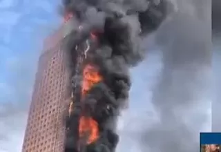 Controlan incendio en edificio en China