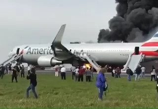 EE.UU.: avión se incendió en el Aeropuerto de Chicago 