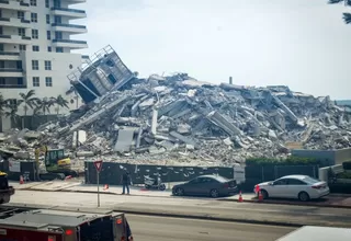 EE.UU.: derrumbe de un edificio en Miami Beach dejó al menos un herido