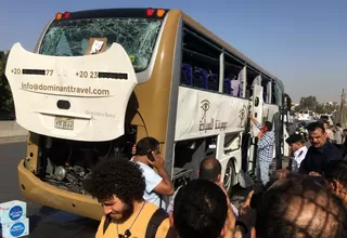 Egipto: atentado contra un autobús de turistas dejó al menos 17 heridos