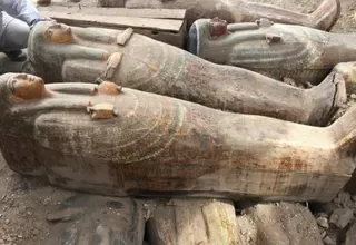 Egipto: descubren al menos 20 sarcófagos antiguos de madera bien conservados