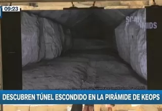 Egipto: Descubren túnel escondido en la pirámide de Keops