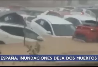 España: inundaciones causadas por lluvias torrenciales dejaron 2 muertos