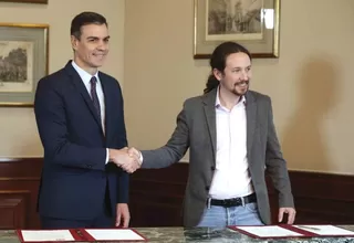 España: PSOE y Podemos firmaron acuerdo para formar Gobierno 