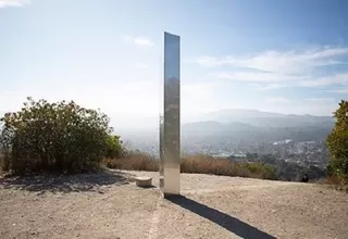 EE. UU.: Hallan otro monolito metálico en la cima de una montaña de California