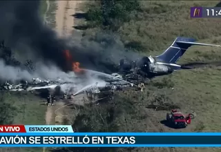 Estados Unidos: Avión con 21 pasajeros se estrelló en Texas