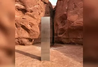 EE. UU.: Descubren misterioso monolito de metal en medio del desierto de Utah