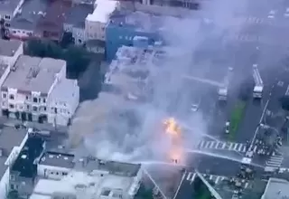 EE.UU.: se registra un incendio en barrio por explosión de línea de gas 