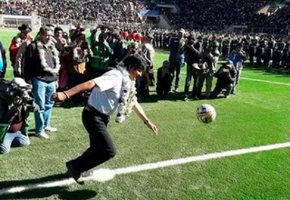 Evo Morales golpeó a dos militares en inauguración de estadio en El Alto