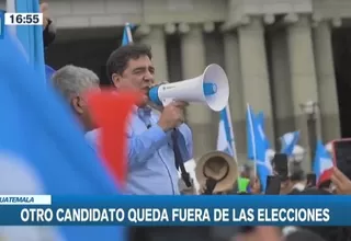 Guatemala: Otro candidato presidencial quedó fuera de las elecciones