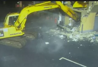 Ladrones en Irlanda del Norte utilizaron excavadora para robar un cajero automático