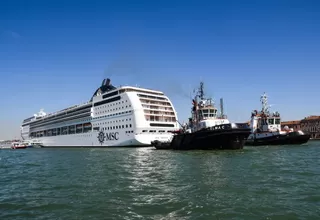 Italia: crucero chocó con un barco y dejó 4 heridos